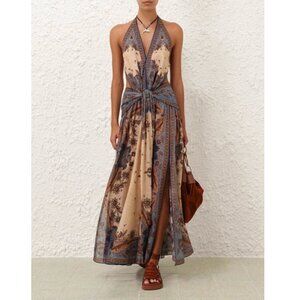 Zimmermann Ascension Halter Maxi Dress